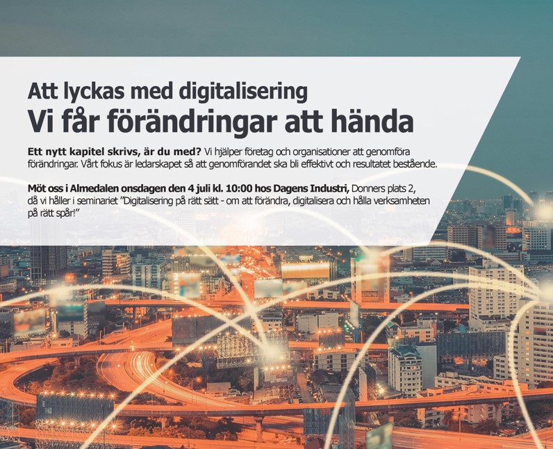 Gör oss sällskap i Almedalen onsdag 4:e juli!